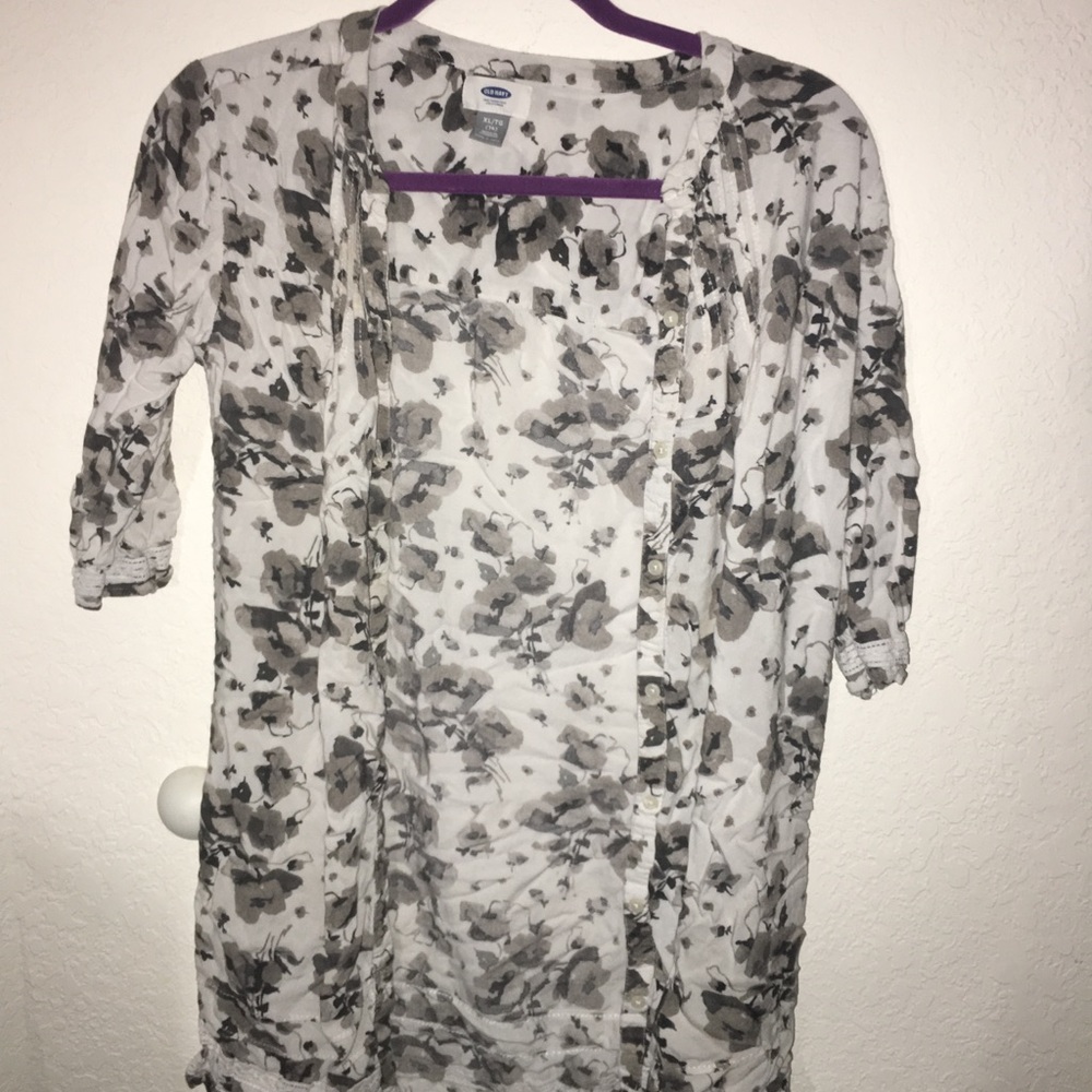 OLD NAVY NEUTRAL COLORED BUTTON UP DRESS 🖤